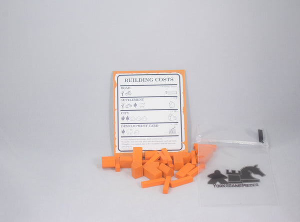 Settlers of Catan Building Cost Cards