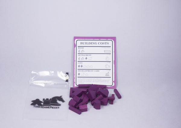 Settlers of Catan Building Cost Cards