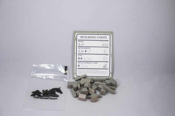 Settlers of Catan Building Cost Cards