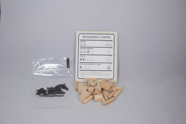 Settlers of Catan Building Cost Cards