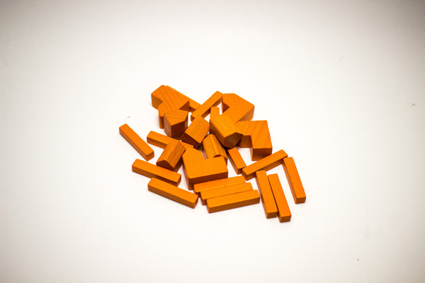 Settlers of Catan wood replacement pieces set