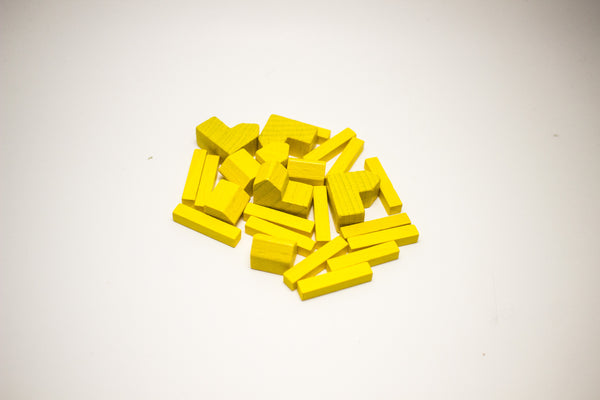 Settlers of Catan wood replacement pieces set