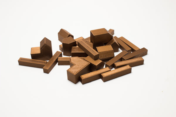 Settlers of Catan Pieces 3D Print Base Set of Replacement Pieces