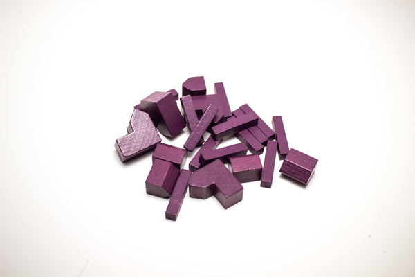 Settlers of Catan wood replacement pieces set