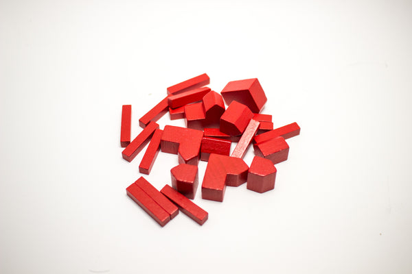 Settlers of Catan wood replacement pieces set