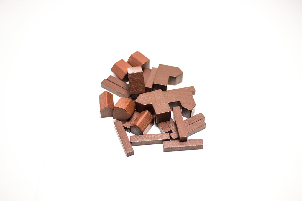 Settlers of Catan Replacement Wood Pieces Set (Choose Your Color