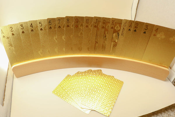 Wooden Curved Playing Card Holders