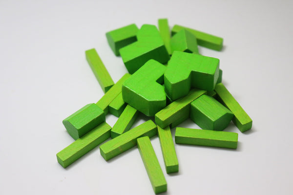 Settlers of Catan wood replacement pieces set