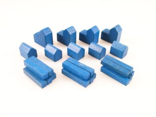 Settlers of Catan wood replacement pieces set